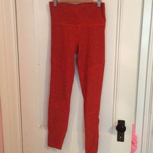 Orange activewear leggings